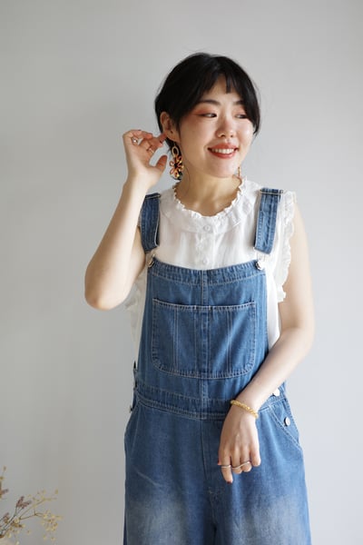 𓏭夏天的大人感吊帶褲4