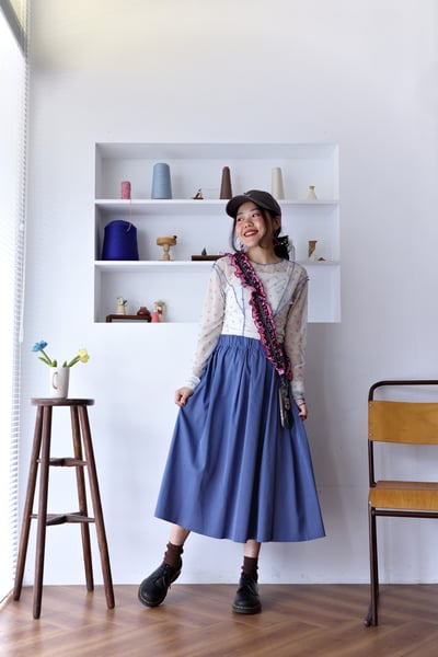 𓏭雙面穿光澤感圓裙15