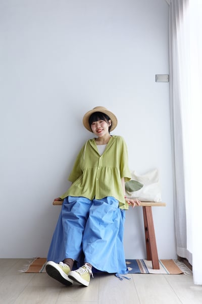 𓏭立體抓折剪裁側抽繩寬褲16