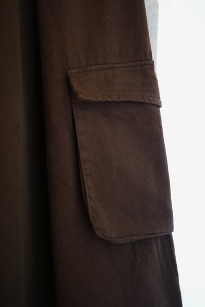 𓏭褲管反折抽鬚大口袋工作褲11