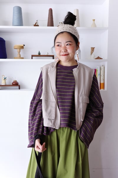 抽鬚下擺可調大口袋背心7