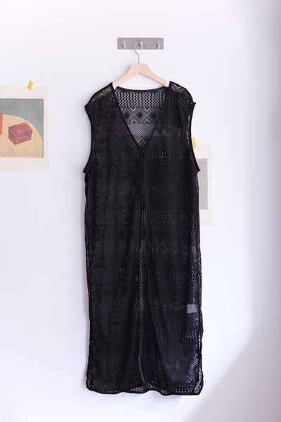 菱格鏤空洞洞長背心20