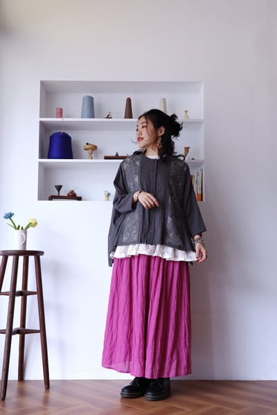 兔子企鵝精緻蕾絲刺繡罩衫上衣16