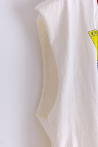 𓏭洋芋片復古塗鴉法式袖T-shirt7