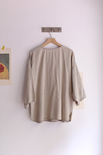 𓏭洗色丹寧七分袖簡約上衣22