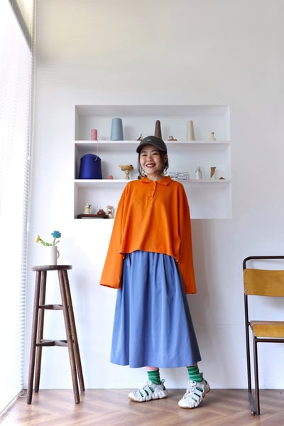 𓏭雙面穿光澤感圓裙13