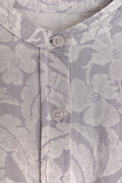 𓏭腰際打褶花草印花洋裝24