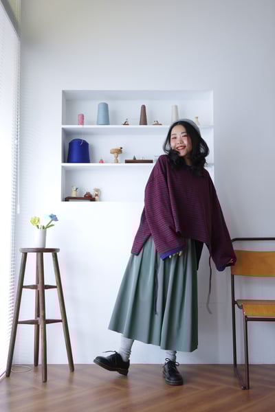 𓏭雙面穿光澤感圓裙12