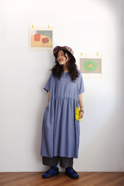 彩條織紋線條漁夫帽3