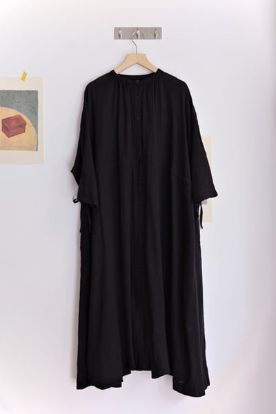 𓏭腰抽繩繫帶修身拼接開襟罩衫洋裝20