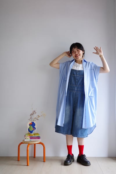 𓏭夏天的大人感吊帶褲16