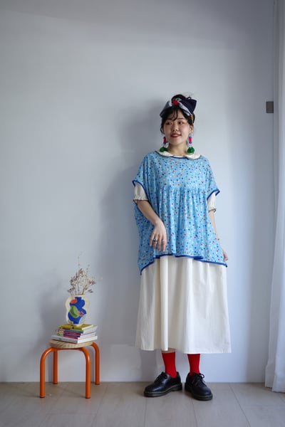 𓏭涼涼彩色波點上衣7