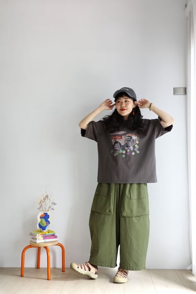 𓏭貓貓狗狗點心木耳袖口Ｔ-shirt7