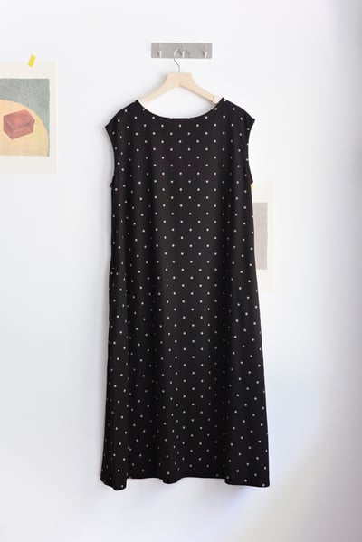 前後兩面穿水玉法式袖Ａ字洋裝20