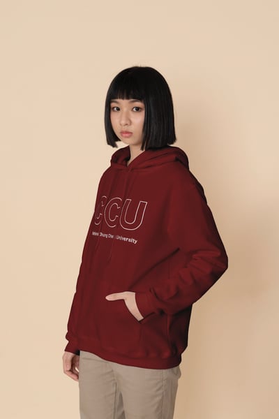 CCU 經典帽Ｔ－紅色1