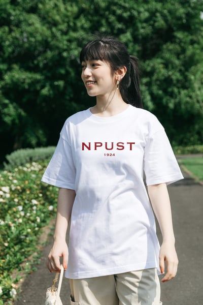 NPUST 設計短Ｔ－白色1