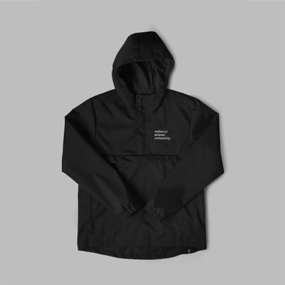 防水套頭外套－黑1