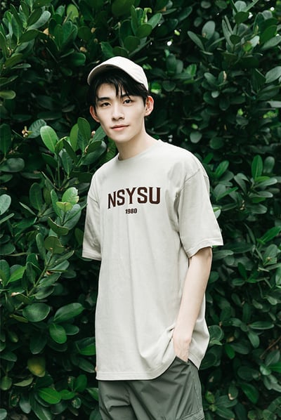 NSYSU 山稜款短Ｔ－米色1