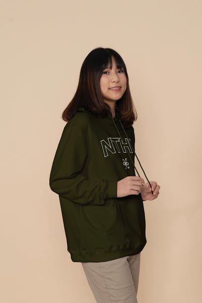 NTHU 大字款帽Ｔ－綠色1