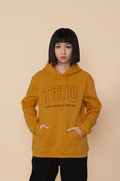 THU 經典帽Ｔ－黃色1