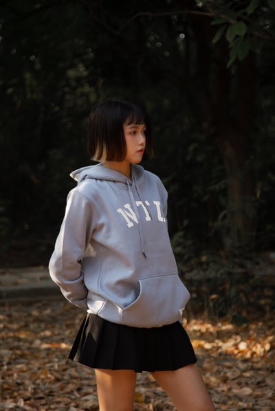 NTU 幾何款帽Ｔ－霧藍Ｓ號1