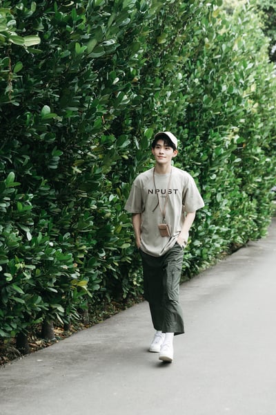 NPUST 設計短Ｔ－米色3