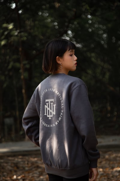 NTU 隊徽款大學Ｔ－鐵灰Ｓ、Ｍ 號1