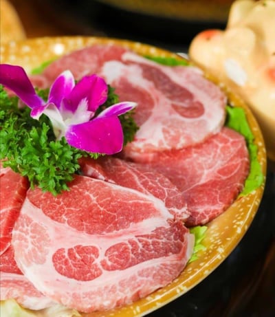 美福豬梅花/牛五花火烤肉片1