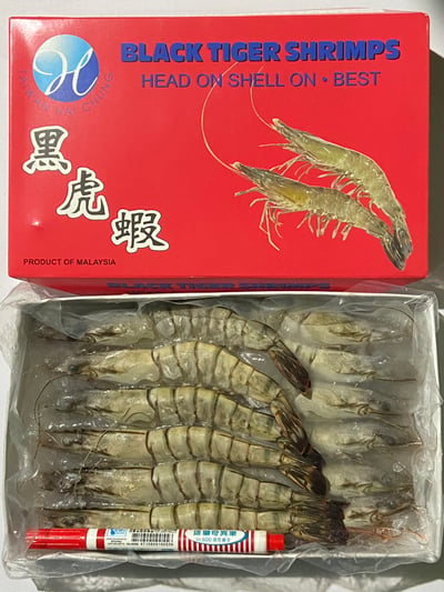 最新到櫃重磅黑虎蝦/350克6