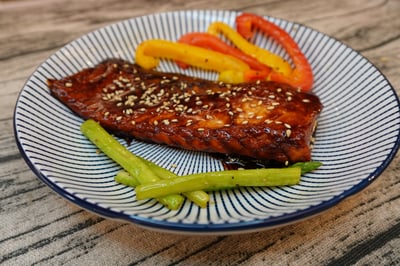 挪威蒲燒鮭魚腹條1