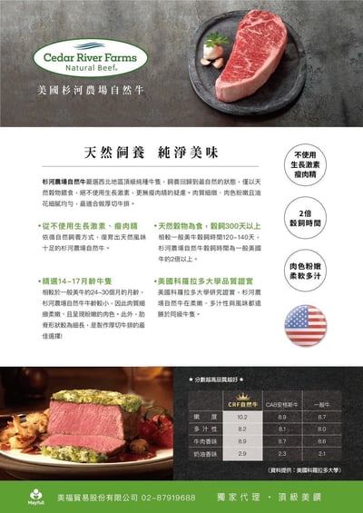 美福杉河農場濕式熟成板腱菲力5