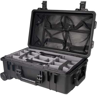 Vidafun V22 防水氣密抗撞提把滑輪箱 黑色7