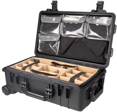 Vidafun V22 防水氣密抗撞提把滑輪箱 黑色13