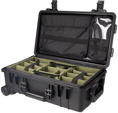 Vidafun V22 防水氣密抗撞提把滑輪箱 黑色16