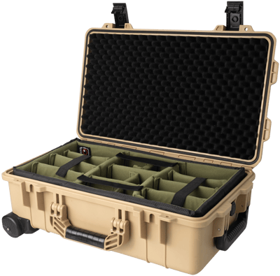 Vidafun V22 防水氣密抗撞提把滑輪箱 沙黑色5