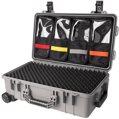 Vidafun V22 防水氣密抗撞提把滑輪箱 灰黑色18