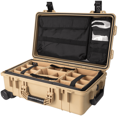 Vidafun V22 防水氣密抗撞提把滑輪箱 沙黑色17