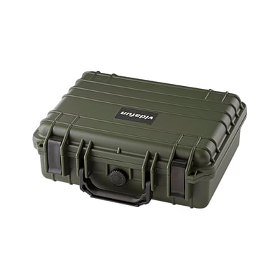 Vidafun V12 防水氣密抗撞提把收納工具箱 綠黑色3