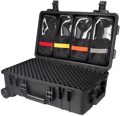 Vidafun V22 防水氣密抗撞提把滑輪箱 黑色18