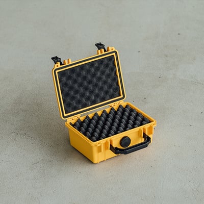 Vidafun V07 隨行防水氣密抗撞提把收納盒 黃黑色5