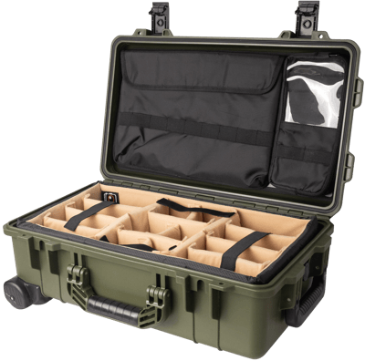 Vidafun V22 防水氣密抗撞提把滑輪箱 軍綠色17