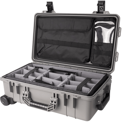 Vidafun V22 防水氣密抗撞提把滑輪箱 灰黑色15