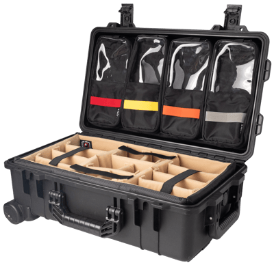 Vidafun V22 防水氣密抗撞提把滑輪箱 黑色21