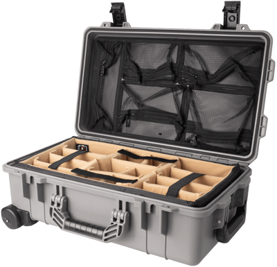 Vidafun V22 防水氣密抗撞提把滑輪箱 灰黑色9