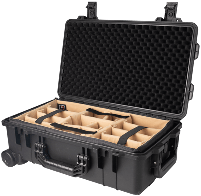 Vidafun V22 防水氣密抗撞提把滑輪箱 黑色5