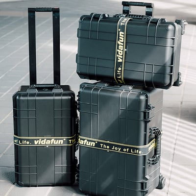 Vidafun V28 防水氣密抗撞提把滑輪箱6
