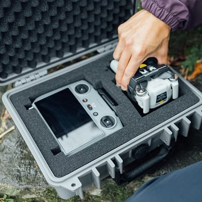 Vidafun V12 防水氣密抗撞提把收納工具箱 灰黑色5