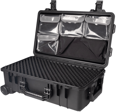 Vidafun V22 防水氣密抗撞提把滑輪箱 黑色10