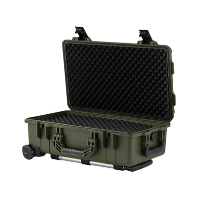 Vidafun V22 防水氣密抗撞提把滑輪箱 軍綠色2