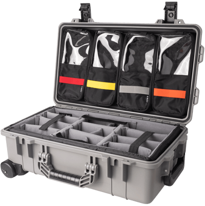 Vidafun V22 防水氣密抗撞提把滑輪箱 灰黑色19